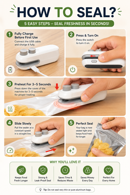 Portable Plastic Bag Sealing Machine