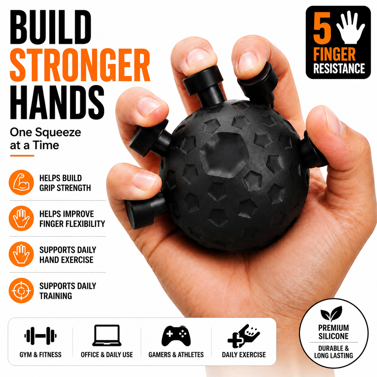 Eagle Claw Grip Trainer – 5-Finger Strength & Flexibility Exerciser