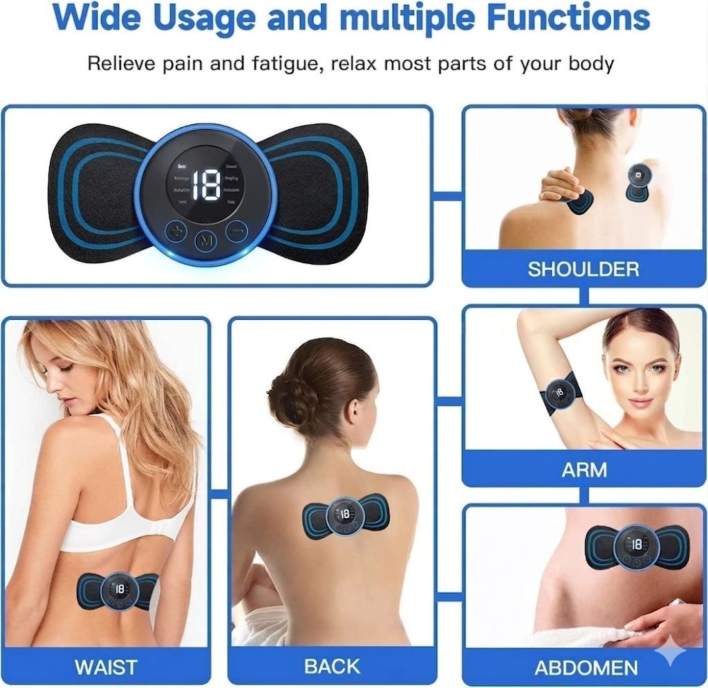 Mini Smart Massager for Neck & Back Pain Relief